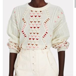 INTERMIX Clementine Cable Knit Sweater